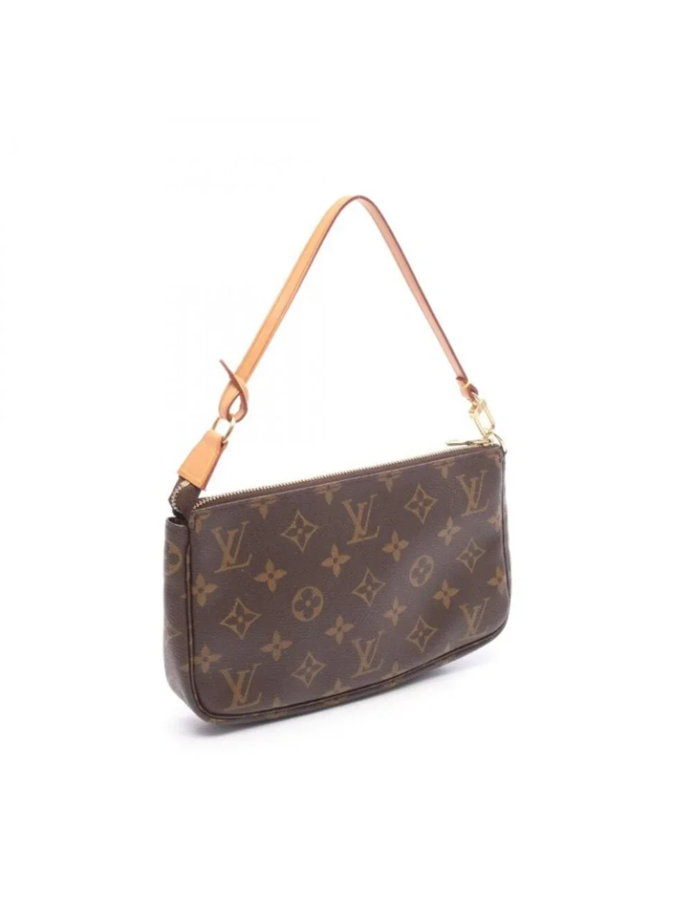 Louis Vuitton Handbag Pochette Soir Canvas Leather